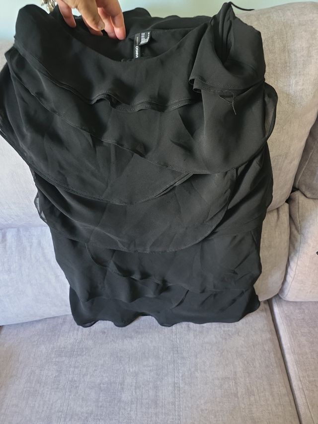 Vestido Mango Negro Talla M