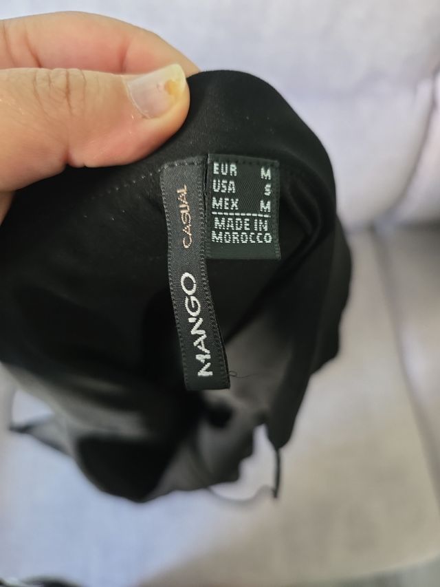 Vestido Mango Negro Talla M