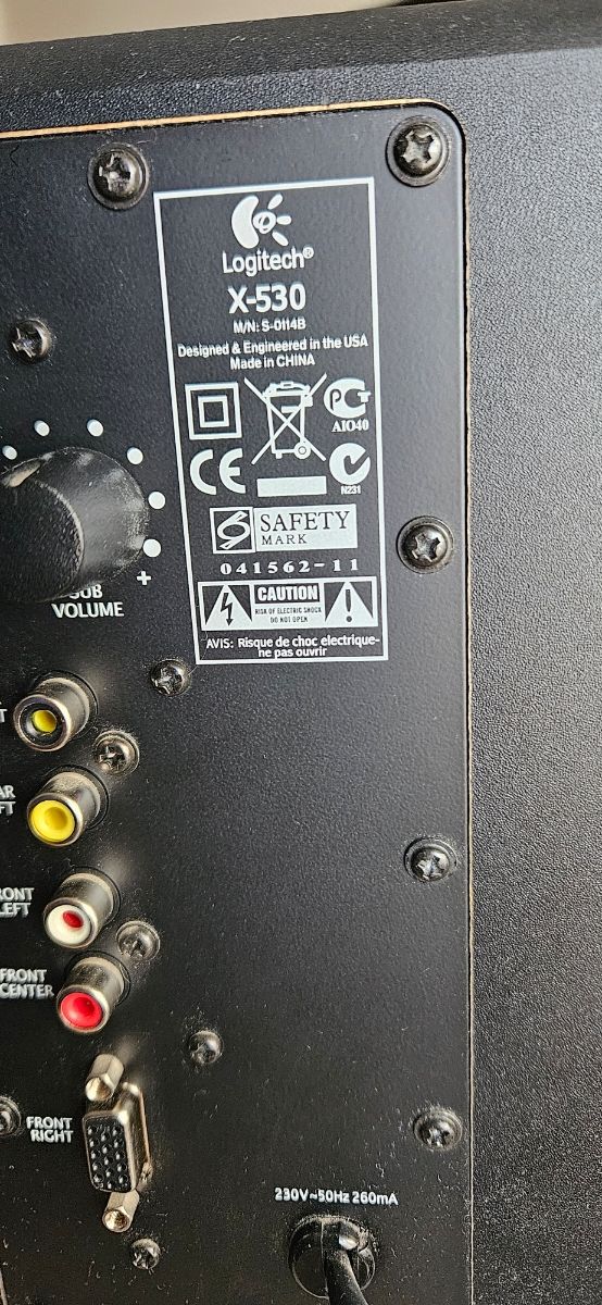 Altavoces Logitech X-530 5.1 Negros