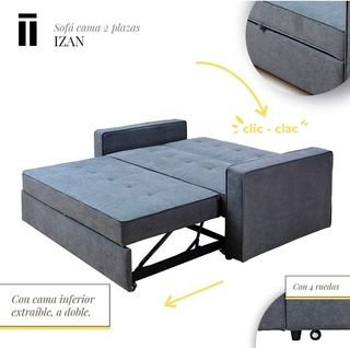 Modelo Izan - Sofá Cama con Apertura Clic-Clac
