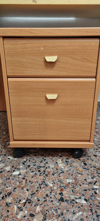 Mesa escritorio y cama nido. Colchones incluidos