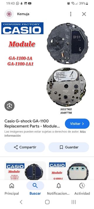 Casio G-Shock Módulo 5366