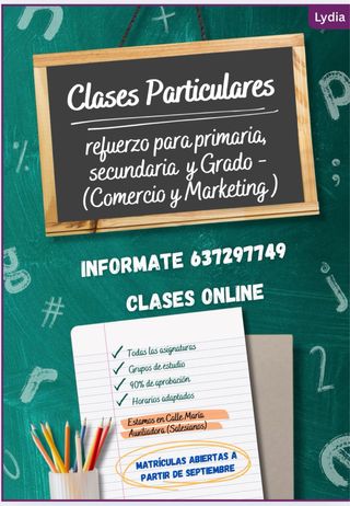 Clases particulares Presenciales y  (Online)