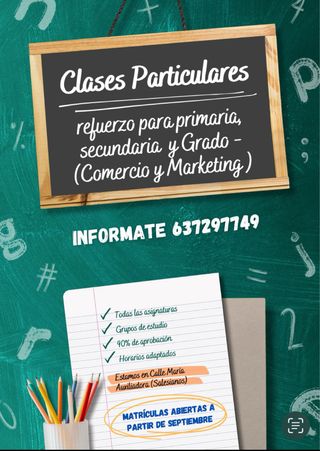 Clases particulares Presenciales y  (Online)