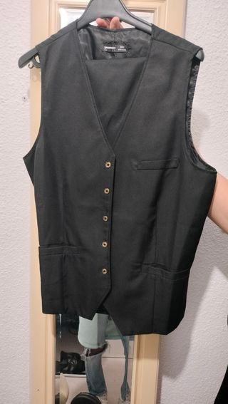 Traje Chaleco y Pantalón MANFWITY Negro Talla S
