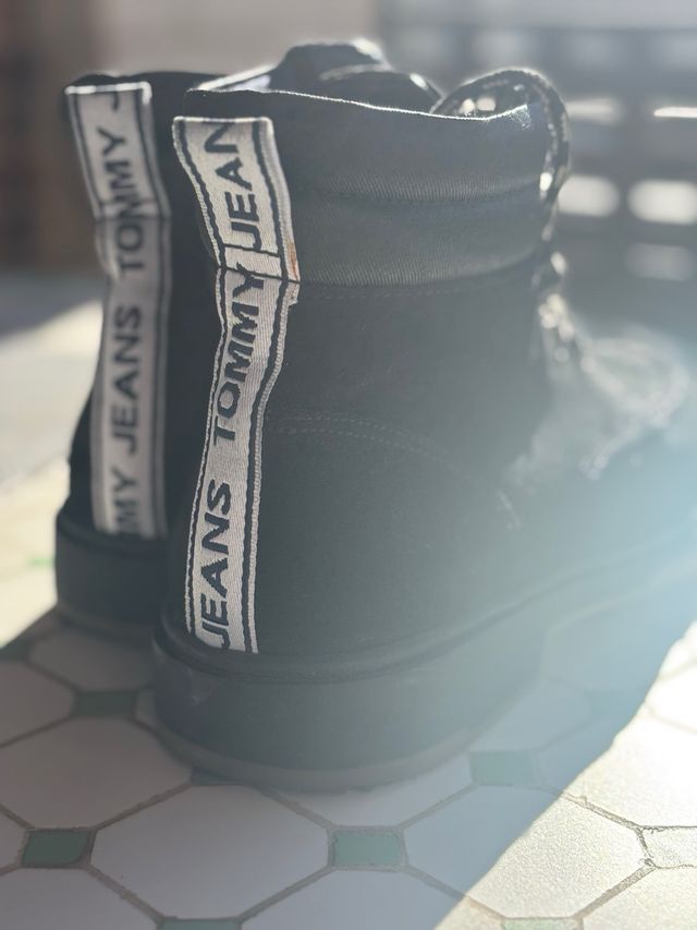 Botas Ante Negras Tommy Hilfiger