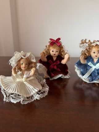 Set 4 bamboline vintage porcellana