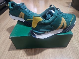 Zapatillas Lacoste Verde y Dorado