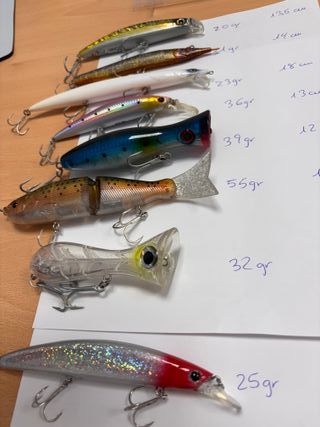 Señuelos de pesca spinning pesado