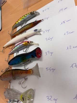 Señuelos de pesca spinning pesado