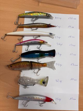 Señuelos de pesca spinning pesado