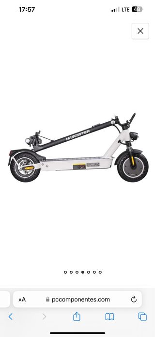 Patinete Eléctrico Mascooter S2 Blanco/Negro