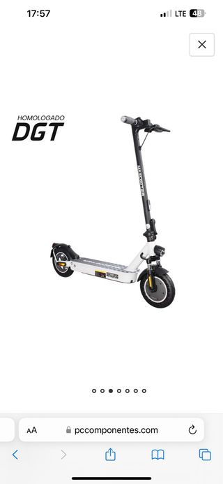 Patinete Eléctrico Mascooter S2 Blanco/Negro