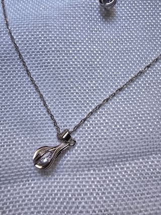 Conjunto collar y pendientes plata S925
