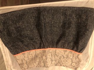 Falda El Armario de Lulú gris y rosa