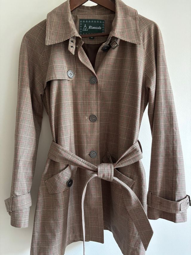 Trench cuadros Riverside Talla L
