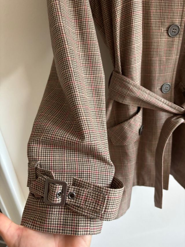 Trench cuadros Riverside Talla L