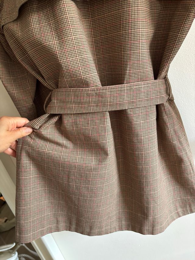 Trench cuadros Riverside Talla L