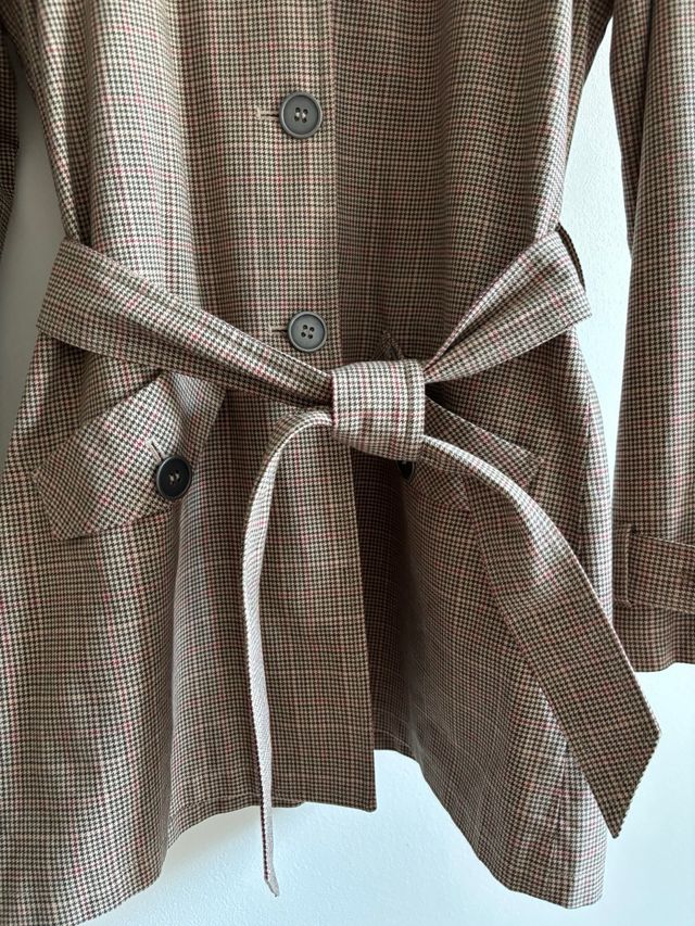 Trench cuadros Riverside Talla L