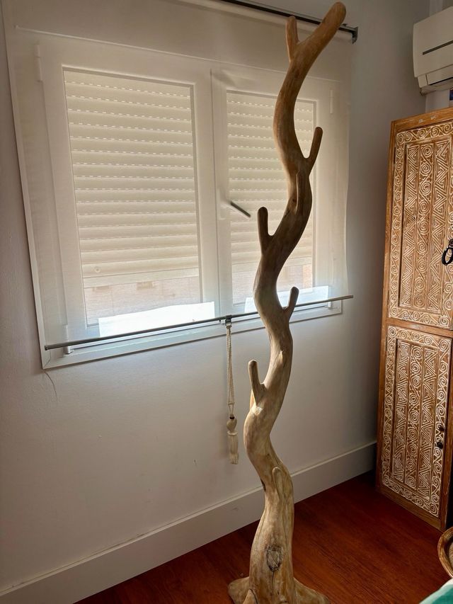 Perchero Madera Natural Wash