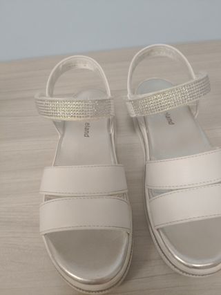 Sandalias Graceland Blancas Talla 36