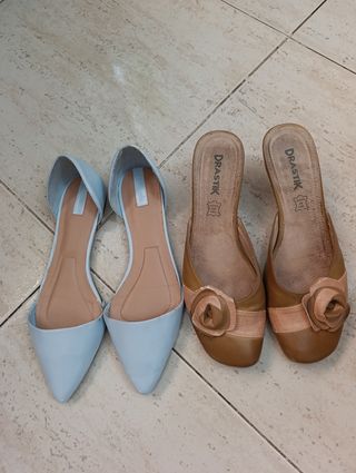 2 pares de zapatos talla 40
