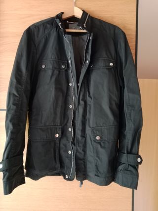 Chaqueta Zara Man 3/4 Negra Talla L