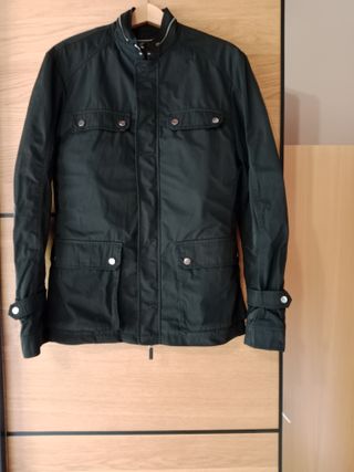 Chaqueta Zara Man 3/4 Negra Talla L
