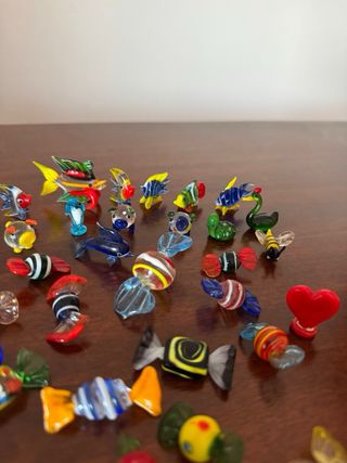 Set miniature vetro colorate