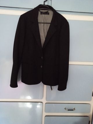 Blazer Zara Mujer Negro