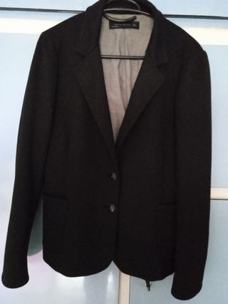 Blazer Zara Mujer Negro