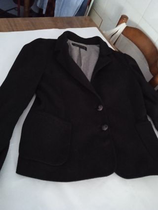 Blazer Zara Mujer Negro