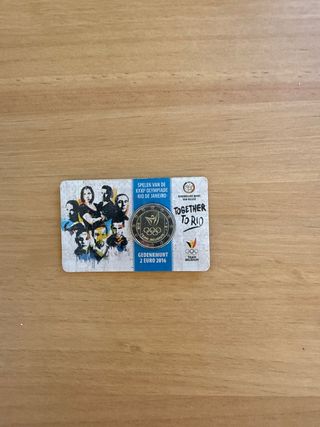 Moneda 2 Euro Bélgica Olimpiadas Río 2016