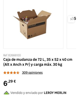 cajas de cartón para mudanzas de 2 tamaños