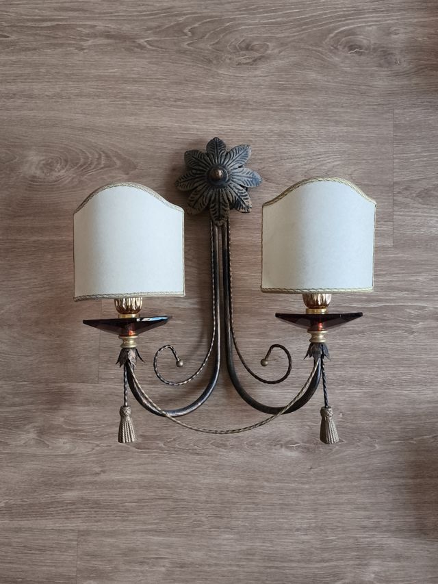 Apliques de pared vintage dorados