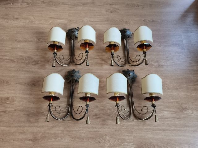 Apliques de pared vintage dorados