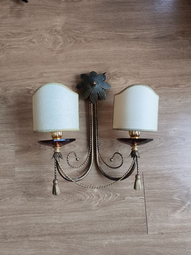 Apliques de pared vintage dorados