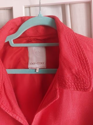 Chaqueta corta roja mujer