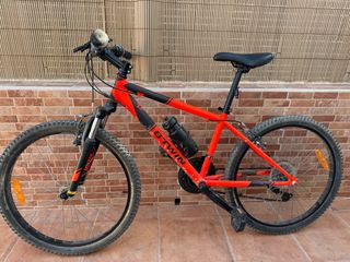 Bicicleta Rockrider 500 Btwin Roja 24 pulgadas