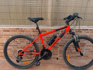 Bicicleta Rockrider 500 Btwin Roja 24 pulgadas