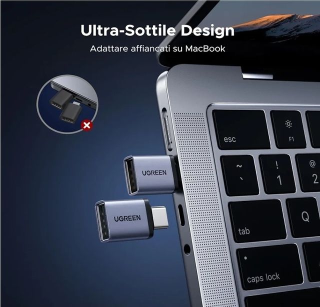 Adattatore UGREEN USB C a USB A 3.2 10Gbps
