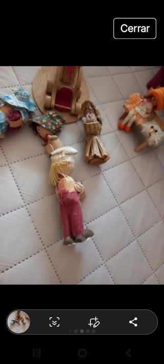 Bambole in legno fatte a mano