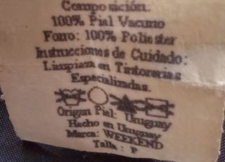 Chaqueta de cuero negra