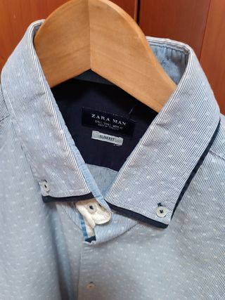 Camisa Zara Hombre Manga Larga Talla L