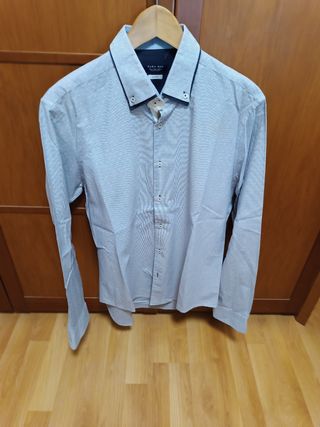 Camisa Zara Hombre Manga Larga Talla L