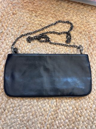 Bolso Negro Mango Tachuelas Cadena
