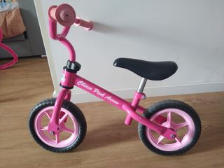 Bici sin pedales rosa para niños