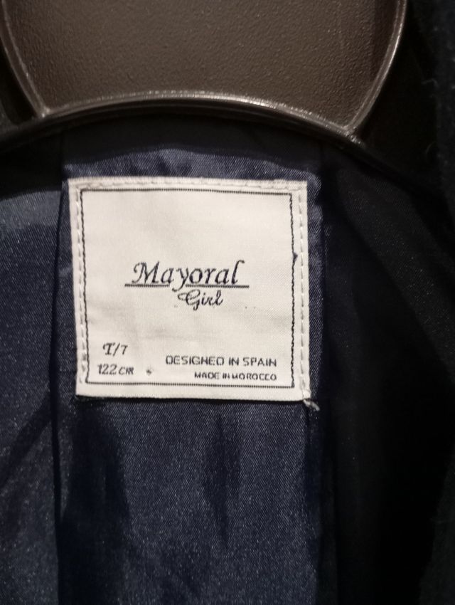 Casaco de menina azul marinho Mayoral