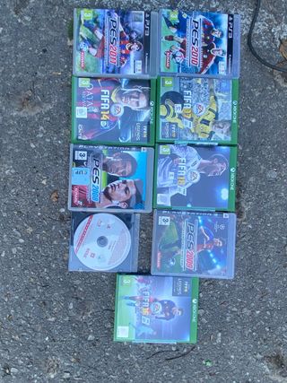 Lote Videojuegos FIFA y PES PS3/Xbox One