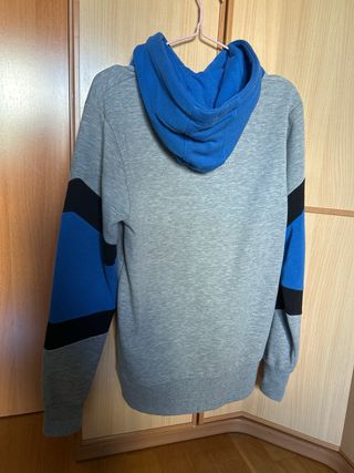Sudadera Primark Gris y Azul Talla M